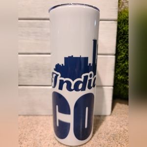 COLTS Indianapolis Skyline Tumbler -  20 oz Stainless steel cup w/ lid